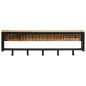 vidaXL Garderobe 87x10x28 cm Raues Massivholz Mango vidaXL Garderobe 87x10x28 cm Raues Massivholz Mango