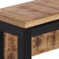vidaXL Garderobe 87x10x28 cm Raues Massivholz Mango vidaXL Garderobe 87x10x28 cm Raues Massivholz Mango