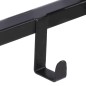 vidaXL Garderobe 87x10x28 cm Raues Massivholz Mango vidaXL Garderobe 87x10x28 cm Raues Massivholz Mango