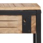 vidaXL Garderobe 87x10x28 cm Raues Massivholz Mango vidaXL Garderobe 87x10x28 cm Raues Massivholz Mango