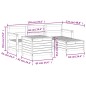 vidaXL 5-tlg. Garten-Sofagarnitur Kiefernholz Imprägniert vidaXL 5-tlg. Garten-Sofagarnitur Kiefernholz Imprägniert
