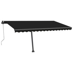 Automatische Markise mit LED & Windsensor 450x350 cm Anthrazit