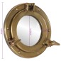 vidaXL Bullaugen-Spiegel Wandmontage Ø23 cm Aluminium und Glas vidaXL Bullaugen-Spiegel Wandmontage Ø23 cm Aluminium und Glas
