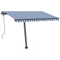 Standmarkise Automatisch 300x250 cm Blau/Weiß Standmarkise Automatisch 300x250 cm Blau/Weiß