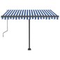 Standmarkise Automatisch 300x250 cm Blau/Weiß Standmarkise Automatisch 300x250 cm Blau/Weiß
