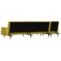 vidaXL Schlafsofa in L-Form Gelb 271x140x70 cm Samt vidaXL Schlafsofa in L-Form Gelb 271x140x70 cm Samt