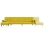 vidaXL Schlafsofa in L-Form Gelb 271x140x70 cm Samt vidaXL Schlafsofa in L-Form Gelb 271x140x70 cm Samt
