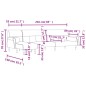 vidaXL Schlafsofa in L-Form Gelb 271x140x70 cm Samt vidaXL Schlafsofa in L-Form Gelb 271x140x70 cm Samt