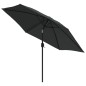 vidaXL Sonnenschirm mit Metall-Mast 300 cm Anthrazit vidaXL Sonnenschirm mit Metall-Mast 300 cm Anthrazit