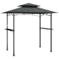 vidaXL Grillpavillon mit Seitenregalen Anthrazit 240x150x243 cm Stahl vidaXL Grillpavillon mit Seitenregalen Anthrazit 240x150x243 cm Stahl