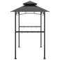 vidaXL Grillpavillon mit Seitenregalen Anthrazit 240x150x243 cm Stahl vidaXL Grillpavillon mit Seitenregalen Anthrazit 240x150x243 cm Stahl