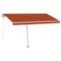 vidaXL Standmarkise Automatisch 400x350 cm Orange & Braun vidaXL Standmarkise Automatisch 400x350 cm Orange & Braun