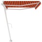 vidaXL Standmarkise Automatisch 400x350 cm Orange & Braun vidaXL Standmarkise Automatisch 400x350 cm Orange & Braun