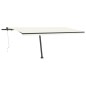 Automatische Markise mit LED & Windsensor 500x350 cm Cremeweiß Automatische Markise mit LED & Windsensor 500x350 cm Cremeweiß