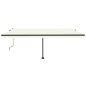 Automatische Markise mit LED & Windsensor 500x350 cm Cremeweiß Automatische Markise mit LED & Windsensor 500x350 cm Cremeweiß