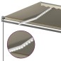 Automatische Markise mit LED & Windsensor 500x350 cm Cremeweiß Automatische Markise mit LED & Windsensor 500x350 cm Cremeweiß