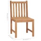 vidaXL Gartenstühle 6 Stk. mit Kissen Massivholz Teak vidaXL Gartenstühle 6 Stk. mit Kissen Massivholz Teak
