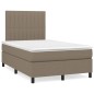 vidaXL Boxspringbett mit Matratze & LED Taupe 120x190 cm Stoff vidaXL Boxspringbett mit Matratze & LED Taupe 120x190 cm Stoff