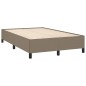 vidaXL Boxspringbett mit Matratze & LED Taupe 120x190 cm Stoff vidaXL Boxspringbett mit Matratze & LED Taupe 120x190 cm Stoff