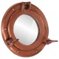 vidaXL Bullaugen-Spiegel Wandmontage Ø23 cm Aluminium und Glas vidaXL Bullaugen-Spiegel Wandmontage Ø23 cm Aluminium und Glas