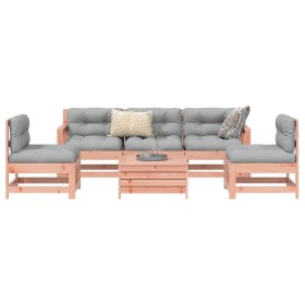 vidaXL 6-tlg. Garten-Sofagarnitur Massivholz Douglasie