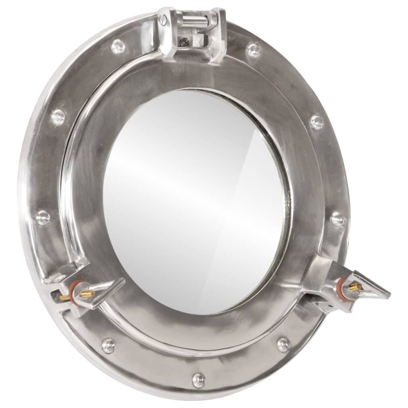 vidaXL Bullaugen-Spiegel Wandmontage Ø30 cm Aluminium und Glas vidaXL Bullaugen-Spiegel Wandmontage Ø30 cm Aluminium und Glas
