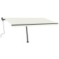 Gelenkarmmarkise Einziehbar mit LED 400x350 cm Creme Gelenkarmmarkise Einziehbar mit LED 400x350 cm Creme