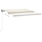 Gelenkarmmarkise Einziehbar mit LED 400x350 cm Creme Gelenkarmmarkise Einziehbar mit LED 400x350 cm Creme