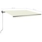 Gelenkarmmarkise Einziehbar mit LED 400x350 cm Creme Gelenkarmmarkise Einziehbar mit LED 400x350 cm Creme