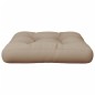 vidaXL Palettenkissen Taupe 58x58x10 cm Stoff vidaXL Palettenkissen Taupe 58x58x10 cm Stoff
