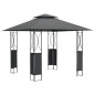 vidaXL Pavillon mit Dach Anthrazit 300x300x270 cm Stahl vidaXL Pavillon mit Dach Anthrazit 300x300x270 cm Stahl