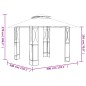vidaXL Pavillon mit Dach Anthrazit 300x300x270 cm Stahl vidaXL Pavillon mit Dach Anthrazit 300x300x270 cm Stahl