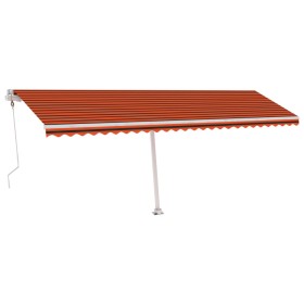 vidaXL Standmarkise Automatisch 600x350 cm Orange/Braun