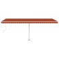 vidaXL Standmarkise Automatisch 600x350 cm Orange/Braun vidaXL Standmarkise Automatisch 600x350 cm Orange/Braun