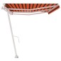 vidaXL Standmarkise Automatisch 600x350 cm Orange/Braun vidaXL Standmarkise Automatisch 600x350 cm Orange/Braun
