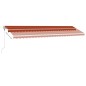 vidaXL Standmarkise Automatisch 600x350 cm Orange/Braun vidaXL Standmarkise Automatisch 600x350 cm Orange/Braun