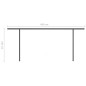 vidaXL Markise Manuell Einziehbar mit LED 6x3,5 m Orange und Braun vidaXL Markise Manuell Einziehbar mit LED 6x3,5 m Orange und Braun