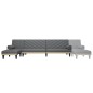 vidaXL Schlafsofa in L-Form Dunkelgrau 260x140x70 cm Stoff vidaXL Schlafsofa in L-Form Dunkelgrau 260x140x70 cm Stoff