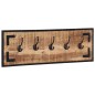 vidaXL Garderoben 2 Stk. 80x8x25 cm Raues Massivholz Mango vidaXL Garderoben 2 Stk. 80x8x25 cm Raues Massivholz Mango