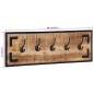 vidaXL Garderoben 2 Stk. 80x8x25 cm Raues Massivholz Mango vidaXL Garderoben 2 Stk. 80x8x25 cm Raues Massivholz Mango