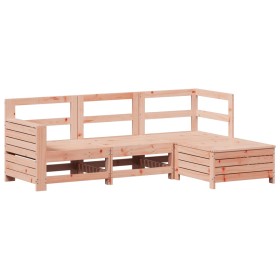 vidaXL 4-tlg. Garten-Sofagarnitur Massivholz Douglasie