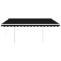Automatische Markise mit LED & Windsensor 4,5x3 m Anthrazit Automatische Markise mit LED & Windsensor 4,5x3 m Anthrazit