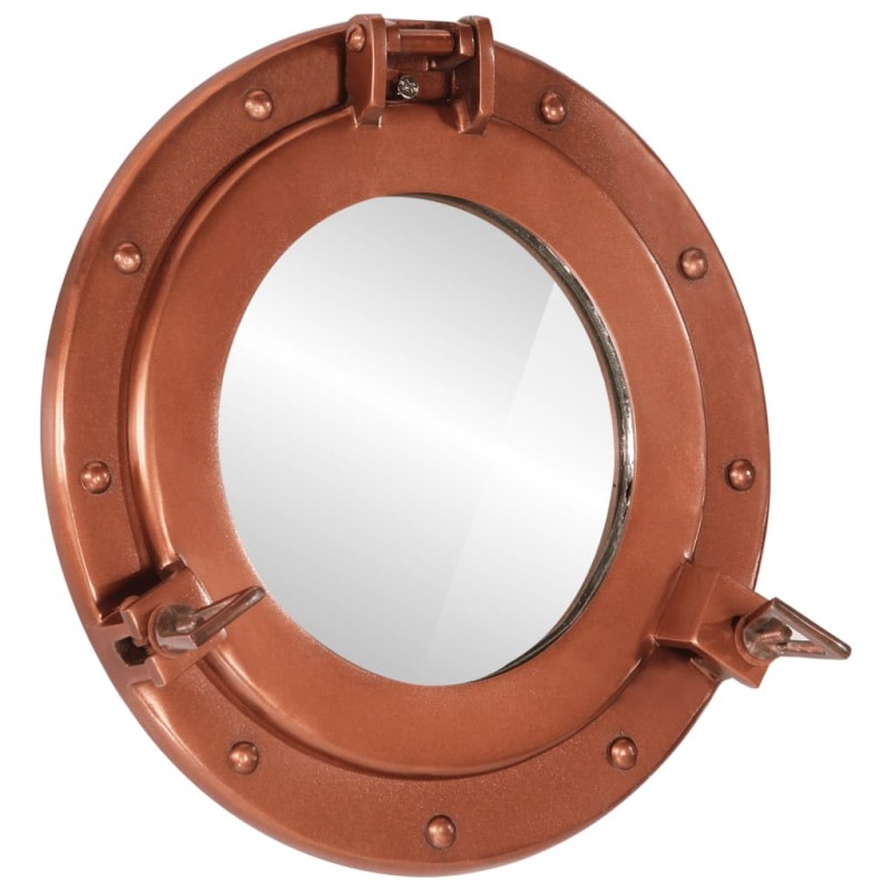 vidaXL Bullaugen-Spiegel Wandmontage Ø30 cm Aluminium und Glas vidaXL Bullaugen-Spiegel Wandmontage Ø30 cm Aluminium und Glas