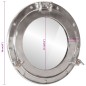 vidaXL Bullaugen-Spiegel Wandmontage Ø38 cm Aluminium und Glas vidaXL Bullaugen-Spiegel Wandmontage Ø38 cm Aluminium und Glas