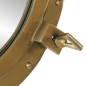 vidaXL Bullaugen-Spiegel Wandmontage Ø50 cm Aluminium und Glas