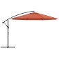 vidaXL Ampelschirm mit Aluminium-Mast 350 cm Terrakotta-Farbton vidaXL Ampelschirm mit Aluminium-Mast 350 cm Terrakotta-Farbton