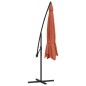 vidaXL Ampelschirm mit Aluminium-Mast 350 cm Terrakotta-Farbton vidaXL Ampelschirm mit Aluminium-Mast 350 cm Terrakotta-Farbton