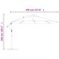 vidaXL Ampelschirm mit Aluminium-Mast 350 cm Terrakotta-Farbton vidaXL Ampelschirm mit Aluminium-Mast 350 cm Terrakotta-Farbton