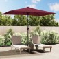 vidaXL Sonnenschirm mit Metall-Mast 300 x 200 cm Bordeauxrot vidaXL Sonnenschirm mit Metall-Mast 300 x 200 cm Bordeauxrot