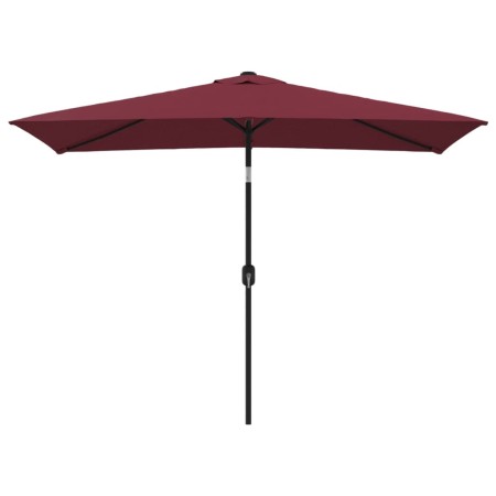 vidaXL Sonnenschirm mit Metall-Mast 300 x 200 cm Bordeauxrot